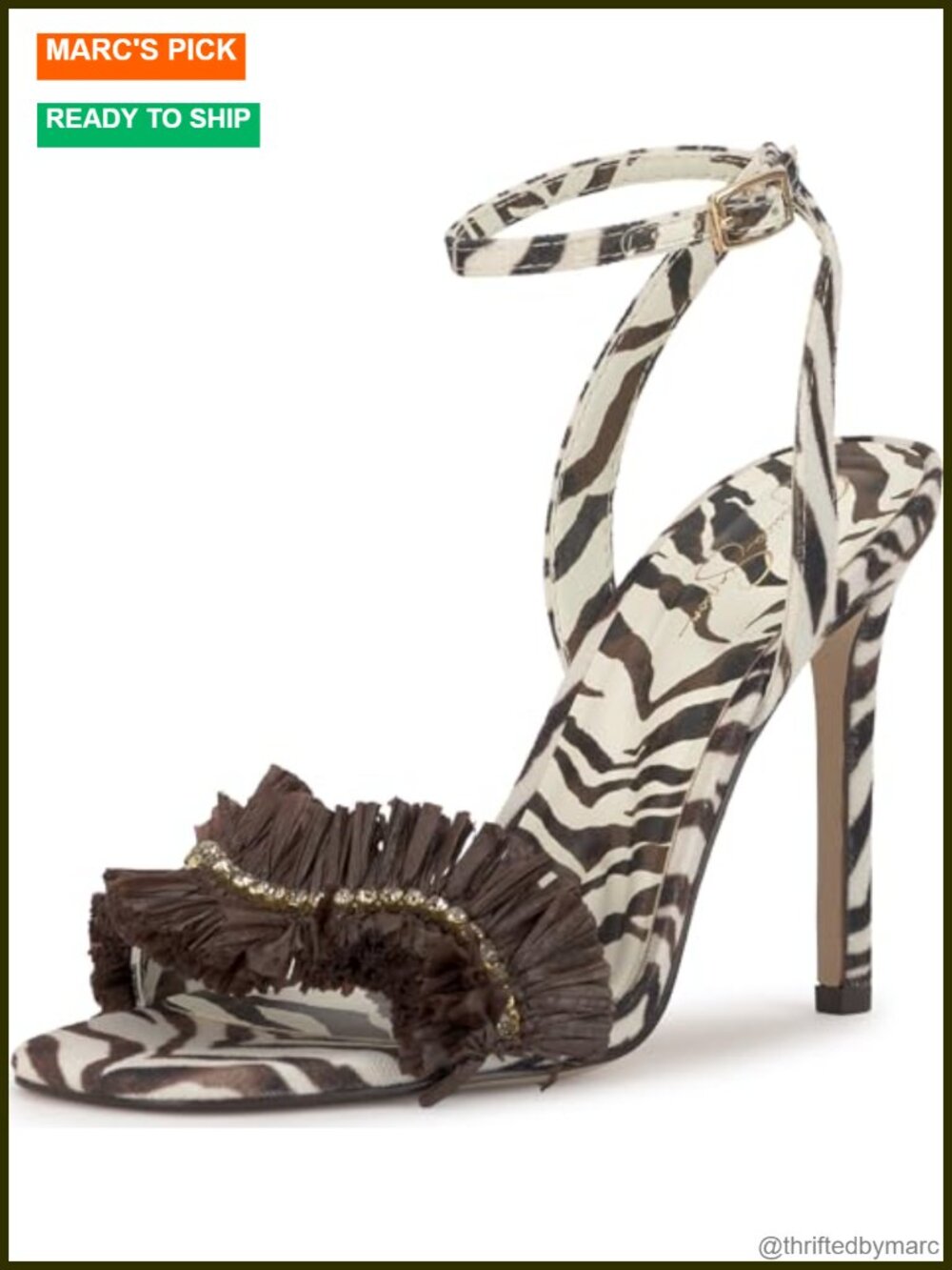 Women's Omiena Raffia Stiletto Heeled Sandals Open Toe Ankle Strap